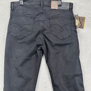 Jack Spade No.1 Men Straight Jeans 36X34 Black Stretch 5 Pockets Denim Pants NEW